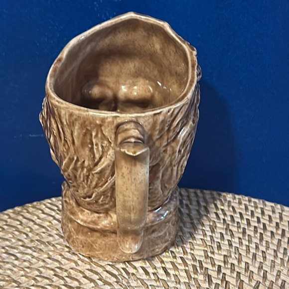 Vintage 1970’s Colonel Sanders Brown Glazed Pitcher: Jug Signed and Dated 5.5” - Picture 3 of 6